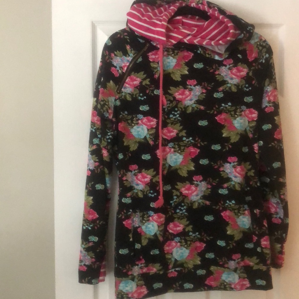 Double hooded sweatshirt